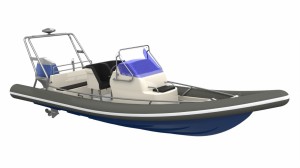 Arctic Blue 23 outboard 